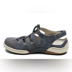 DANSKO Riona Slingback Sneaker Slate Suede Sz 41